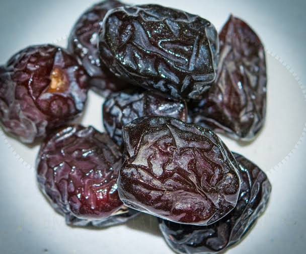 Dates growing on a Date Palm